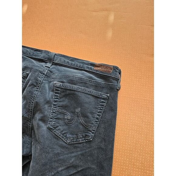 AG Adriano Goldschmied The Stevie Slim Straight Green Corduroy Pants 31x31 Men's - Picture 9 of 12